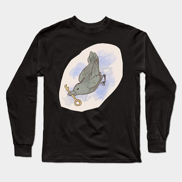 Sagittarius bird Long Sleeve T-Shirt by KaijuCupcakes